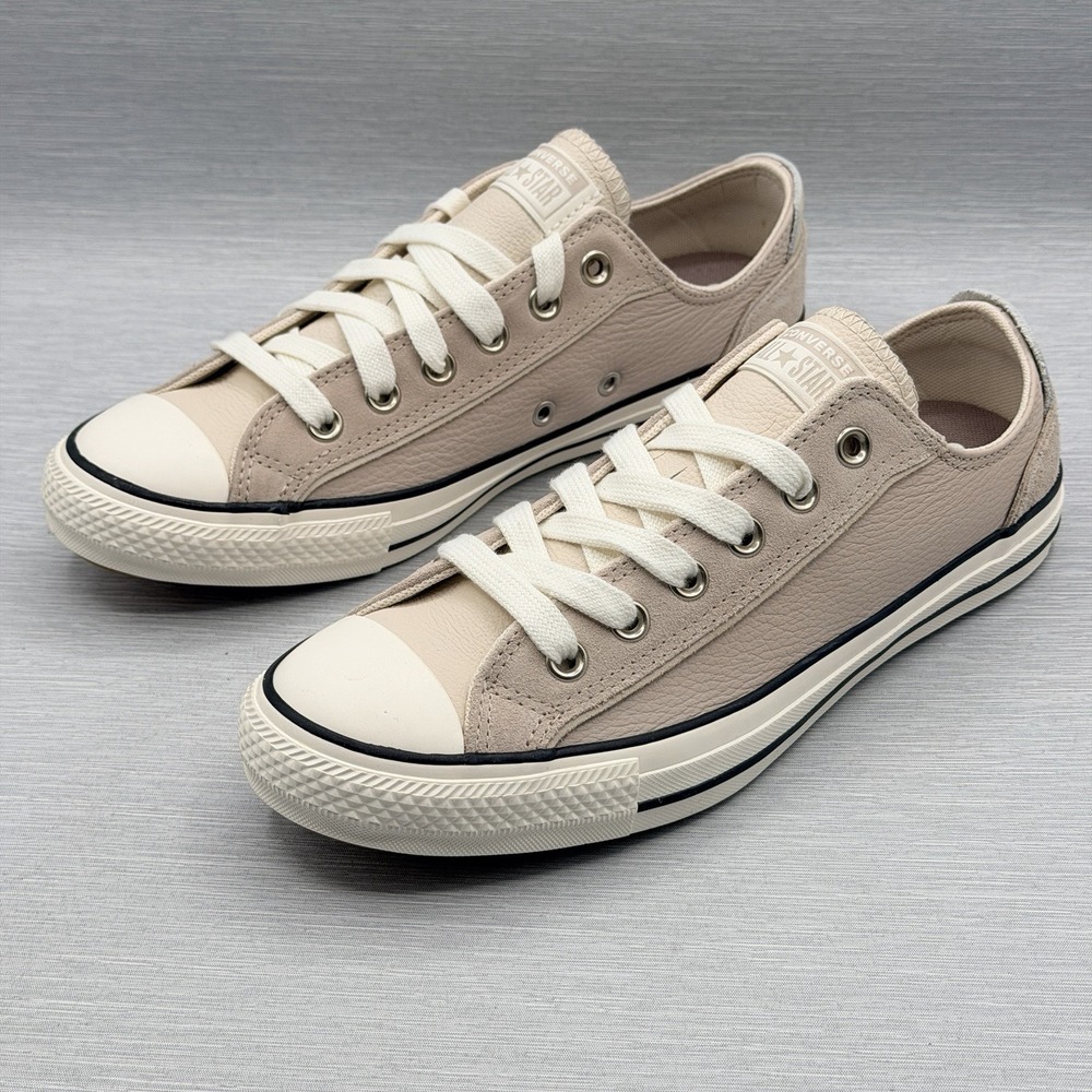 Converse‎ Men's 7.5 Sneakers Leather Neutral Clay Comfort CTAS Low Top A14249C